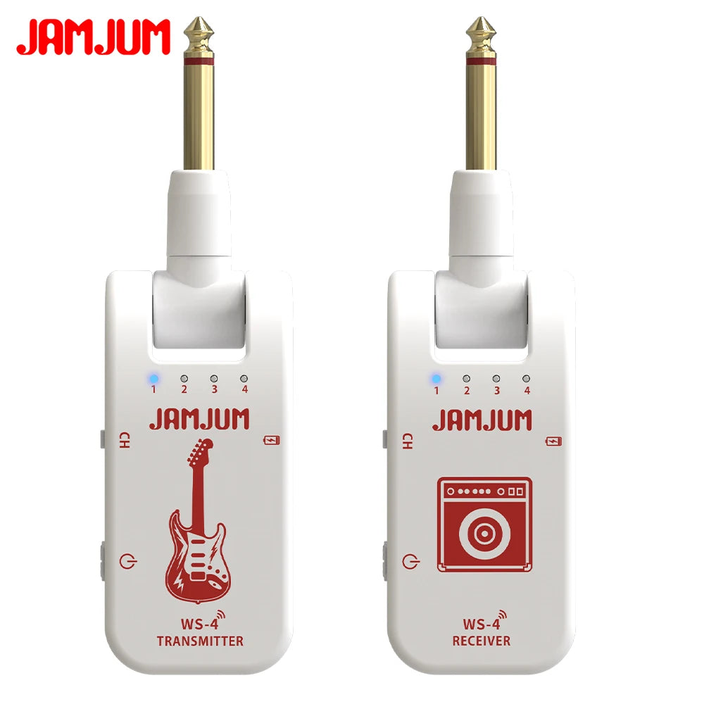 Sistema de guitarra inalámbrico 2.4G: transmisor y receptor negro para guitarra eléctrica, EWI, bajo