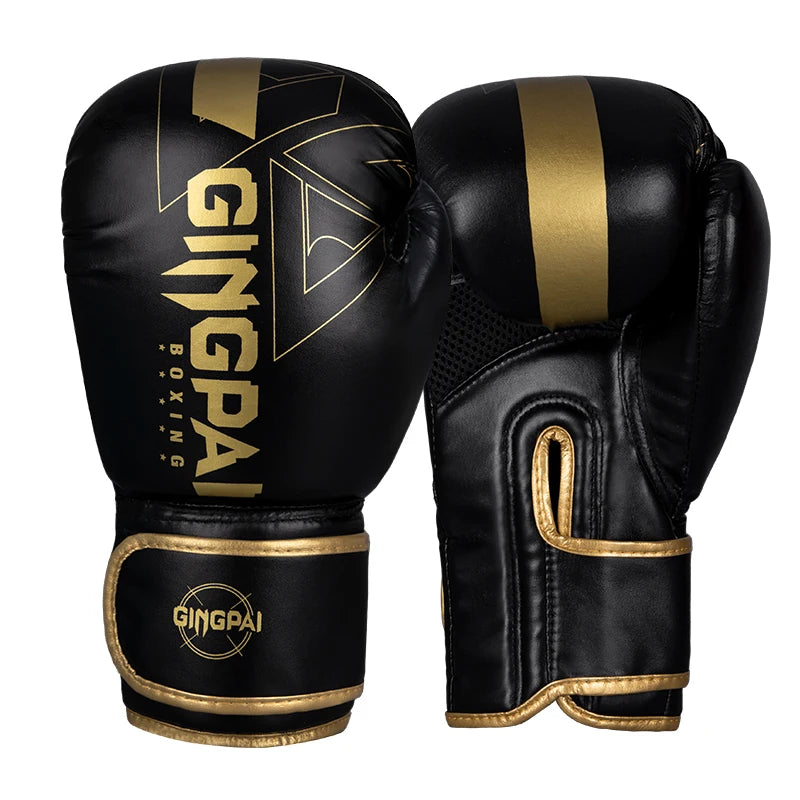 Guantes de boxeo profesionales de 6/8/10/12/14oz PU Muay Thai MMA profesión Kickboxing adultos bolsa de arena guantes de entrenamiento equipo
