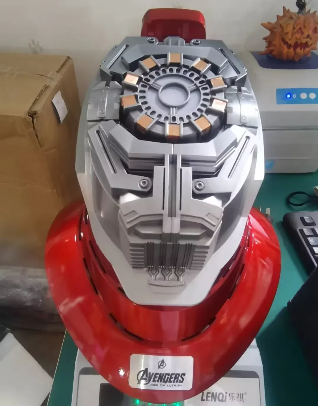 Nuevo Casco de Iron Man Mk50 Mk5 Mk17 con Control por Voz y Luces, Modelo de Juguete para Adultos, Tecnología Vestible, Regalo