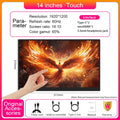 Monitor Portátil Táctil LANLIPU de 14/15.6/16 Pulgadas 1920*1200 para Teléfono Celular, Laptop, Xbox, PS4/5, Switch, Pantalla de Extensión para Computadora