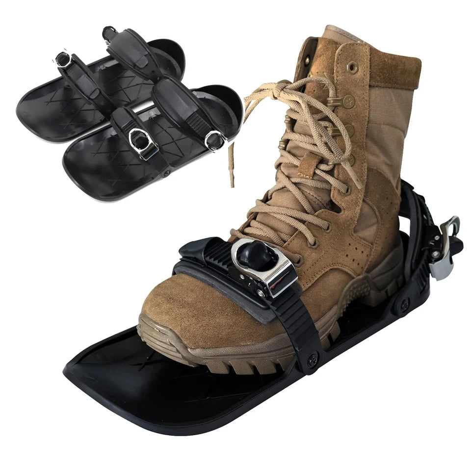 Esquís Cortos Mini Ajustables Portátiles con Botas, Skiboards, Snowblades para Adultos, Deportes de Invierno al Aire Libre, Esquí, Snowboard