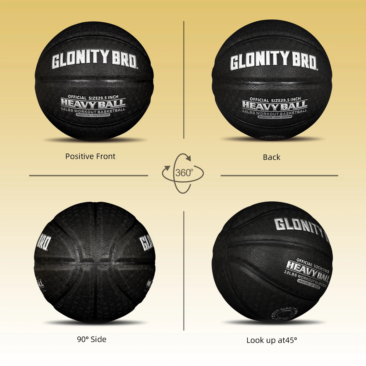 3LBS/2.2LBS 29,5 "/28,5" Pu peso entrenamiento especial baloncesto pesado para mejorar el exterior entregando habilidades de paso de goteo