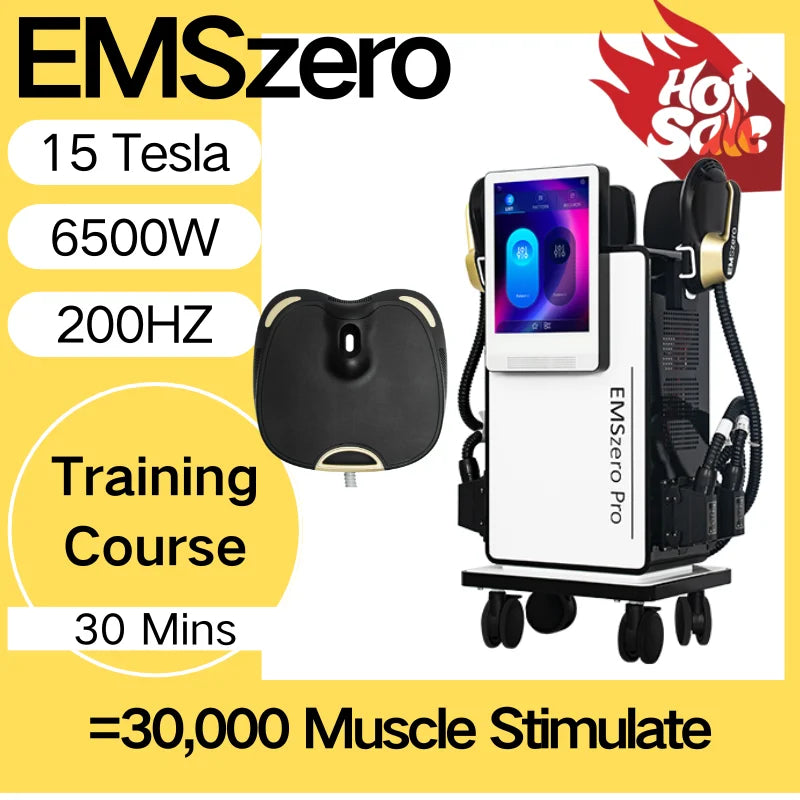 Máquina Profesional EMSZero Neo para Esculpir el Cuerpo, Radiofrecuencia, Hiemt, EMS, Desarrollo Muscular, Adelgazamiento, Tonificación de Glúteos, Estimulador Muscular, EMS Zero Pro