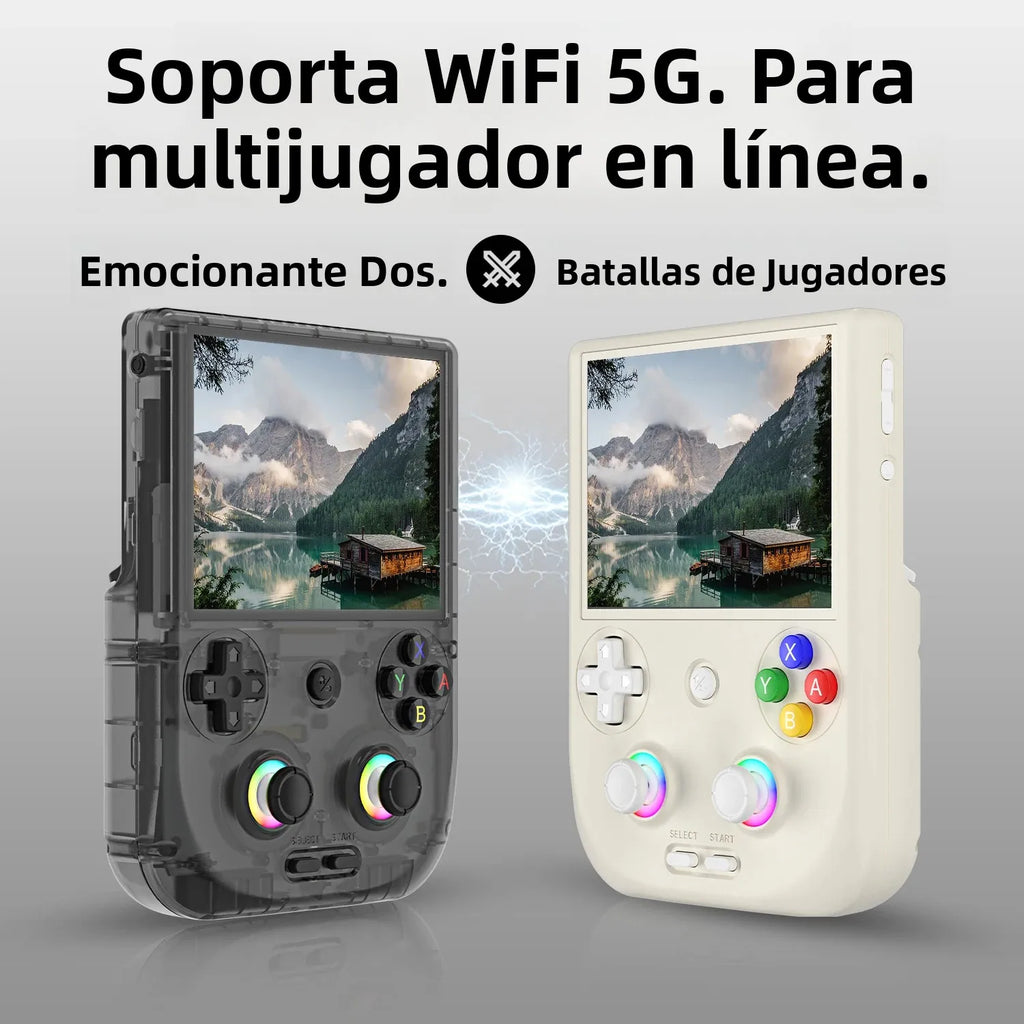 ANBERNIC RG406V Retro Handheld Game Console 4" IPS Multi-touch Screen Android 3D Hall Joystick 5500mAh Video Player 1080p DP Out