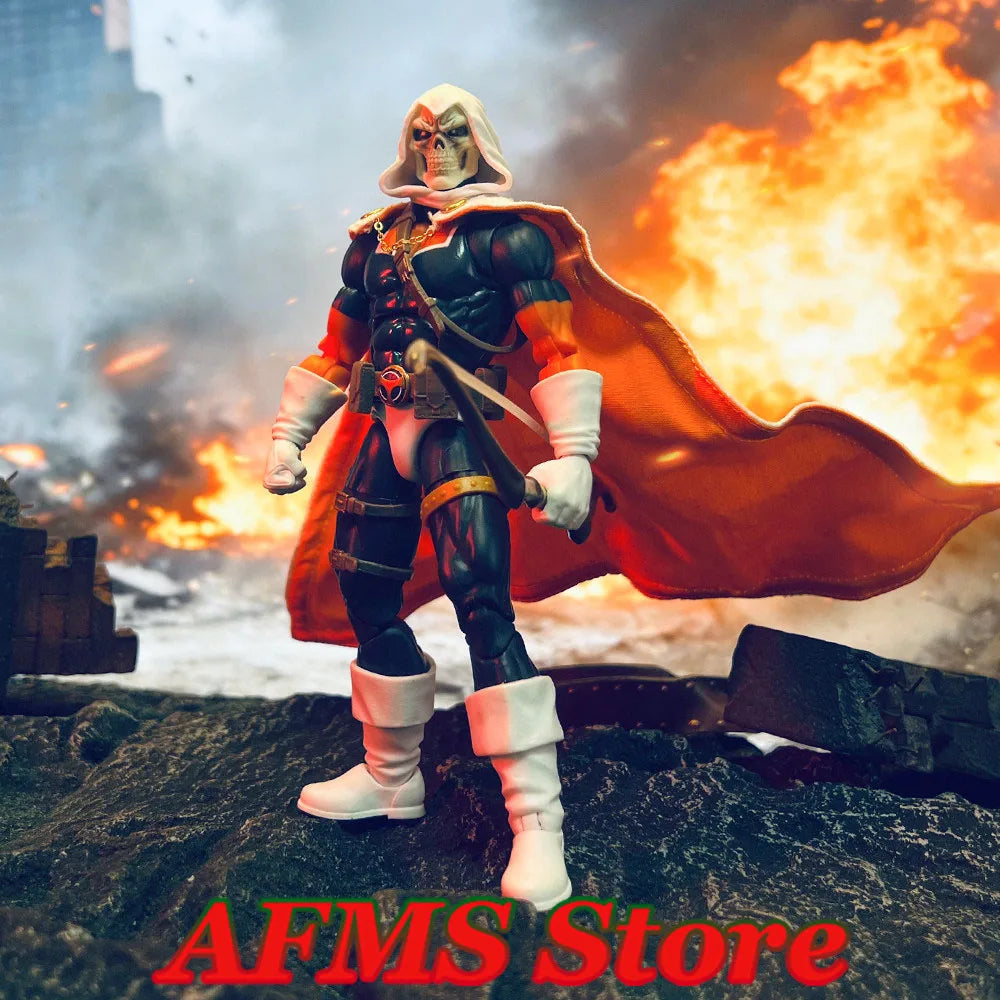 Figura coleccionable a escala 1/12 del villano Taskmaster, capa de combate con alambre de hierro, cuerpo de figura de acción de soldado masculino ML de 6 pulgadas