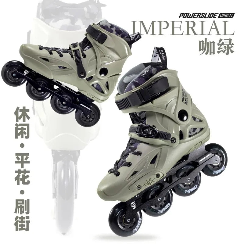 Patines en Línea Powerslide Imperial, Patines Profesionales de Slalom y Freestyle para Adultos, Hombres, Mujeres y Estudiantes Universitarios