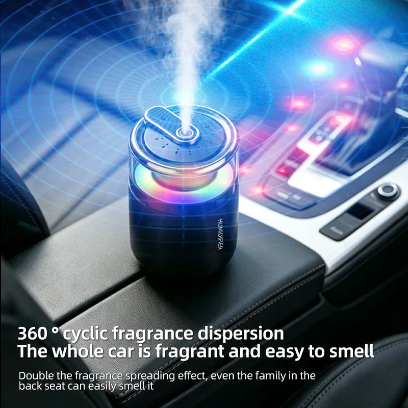 Humidificador y Difusor de Aroma USB con Diseño de Cielo Estrellado, Mini Nebulizador Portátil con Luz RGB, Ideal para Auto, Hogar y Oficina