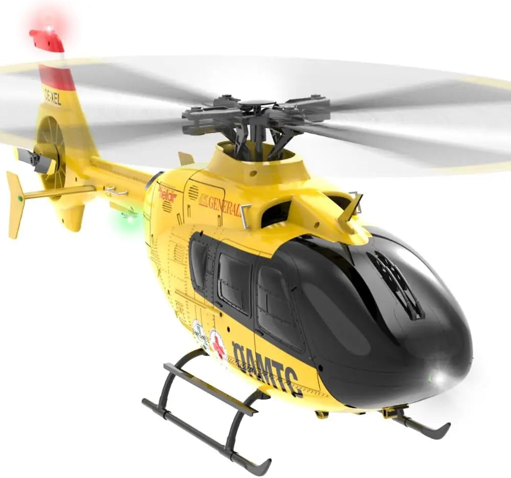Helicóptero de control remoto F07 UH-1, 2,4 Ghz, 6 canales, RC, helicóptero Heli sin alerón, giroscopio de 6 ejes, mot sin escobillas flotante de altitud