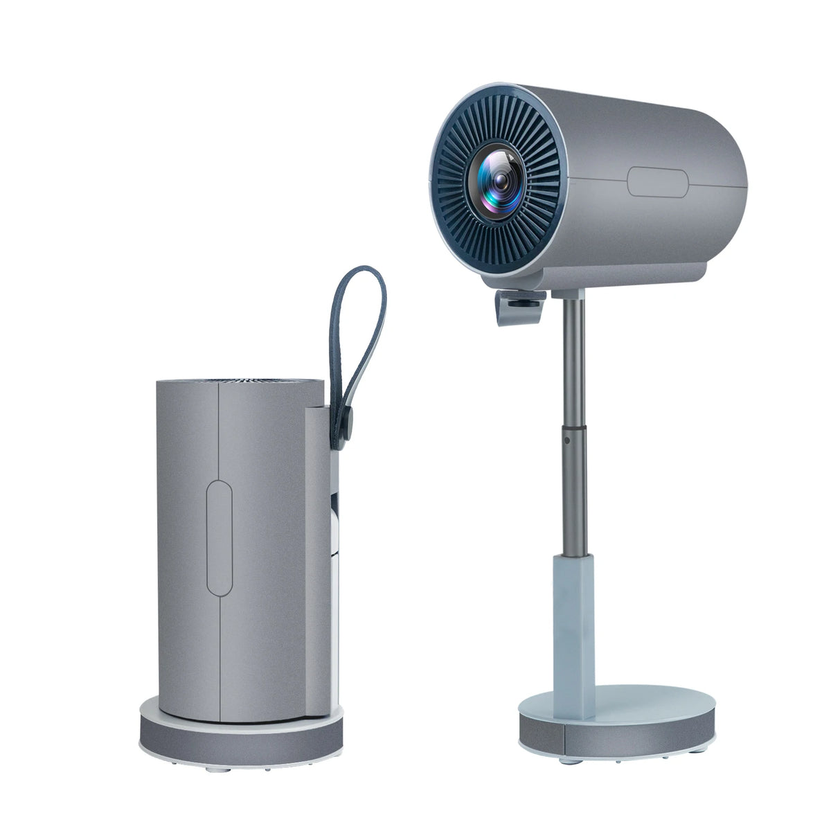 Mini proyector de vídeo inteligente 2026, nativo 1080P, soporte 4K, 500 lúmenes ANSI, Android 13, enfoque eléctrico, soporte plegable, Wi‑Fi, Bluetooth, portátil para cine en casa, dormitorio, juegos y exterior