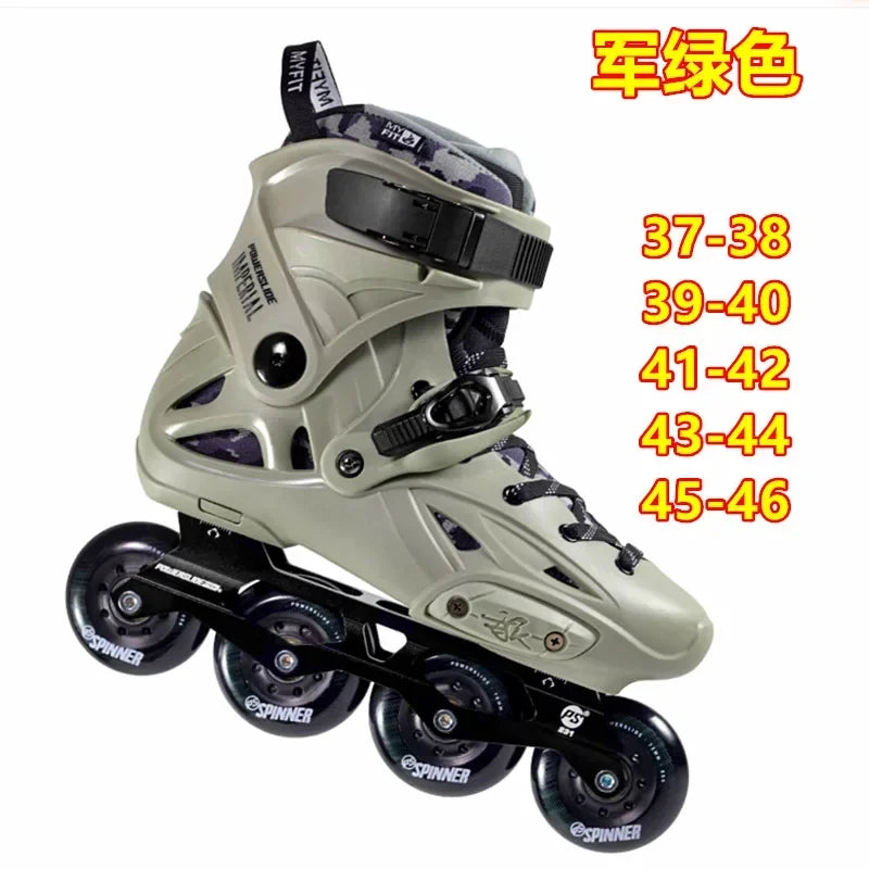 Patines en línea imperiales Powerslide 2024, 100% originales, Color arcoíris, zapatos profesionales de patinaje libre para Slalom, Patines deslizantes