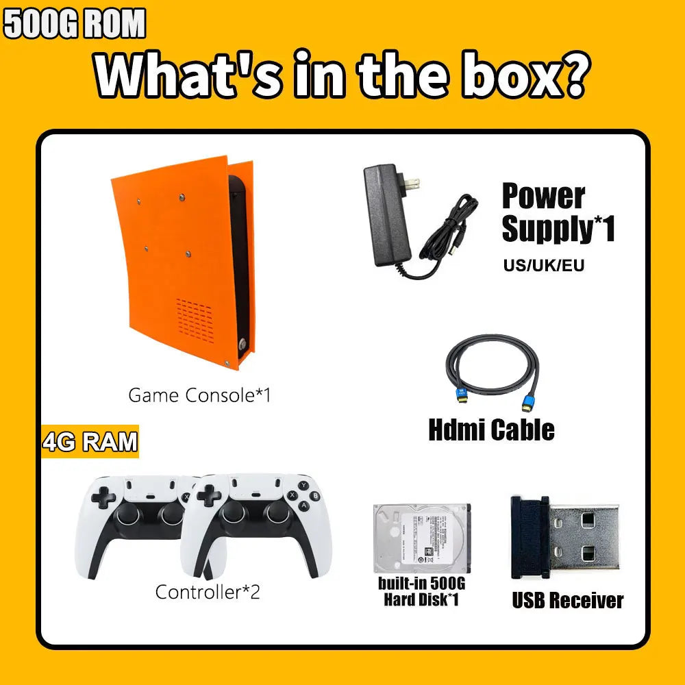 Nueva Consola de Juegos Retro M88 4K HD con Más de 85000 Juegos Integrados, Más de 60 Emuladores para PS2, WII, XBOX, NGC, SS, N64, Hasta 4 Controles, 4 Jugadores