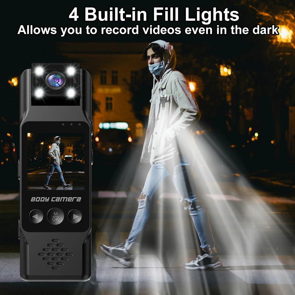 Mini cámara portátil Wifi de 1080P, grabadora de vídeo Digital usada, policía, visión nocturna, cámara corporal, videocámara en miniatura infrarroja