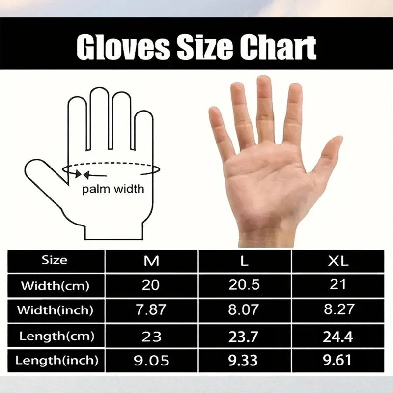 Guantes cálidos de invierno, impermeables, con pantalla táctil, antideslizantes, para montar en motocicleta, suministros para exteriores, para pescar, esquiar y correr