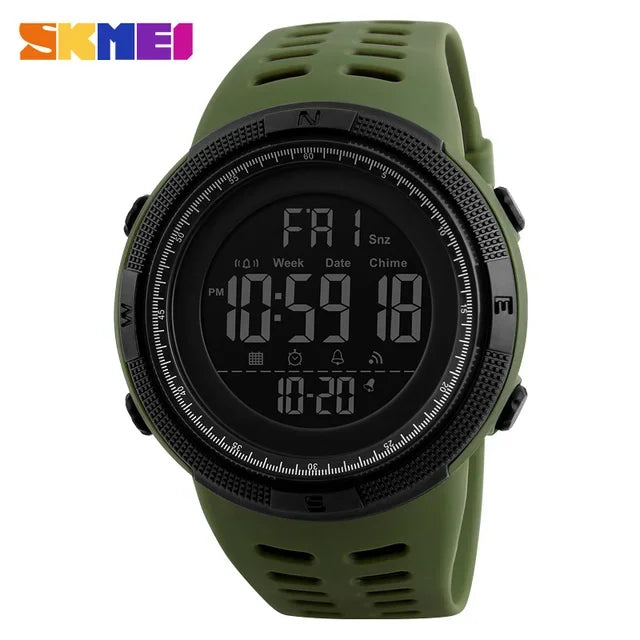 SKMEI 1251 Digital Watch for Men Waterproof Sports Electronic Countdown Mens Wristwatches Military Date Clock 1560 Reloj Hombre
