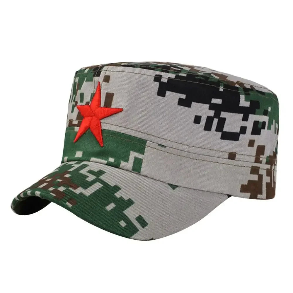 Gorra de algodón unisex para hombre, primavera, verano, playa, al aire libre, calle, estilo urbano, sombrero de sol con estrella roja, dropshipping