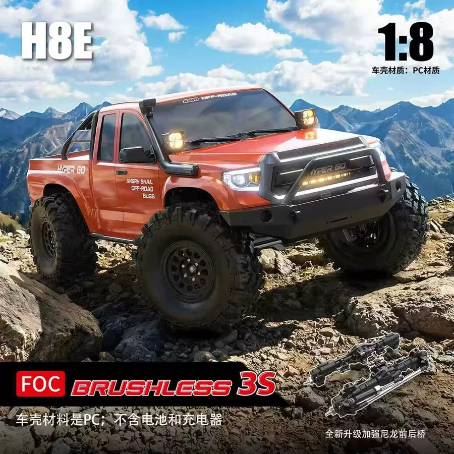 NUEVO Hyper Go MJX H8E, Camioneta Todoterreno RC sin Escobillas a Escala 1/8, 8 Canales, Control Remoto 2.4G, Servo de 35KG, Vehículo de Hobby, Regalos para Adultos