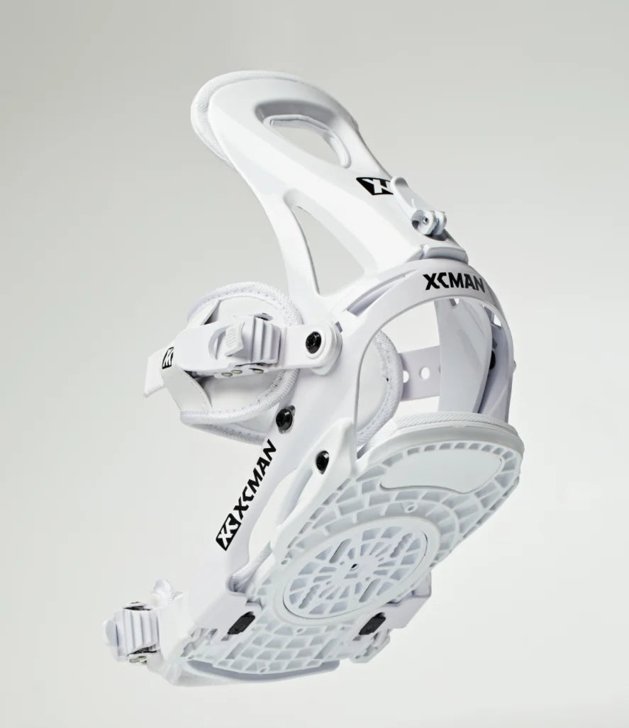 Fijaciones de Snowboard Union Ligeras y Ajustables, Color Blanco