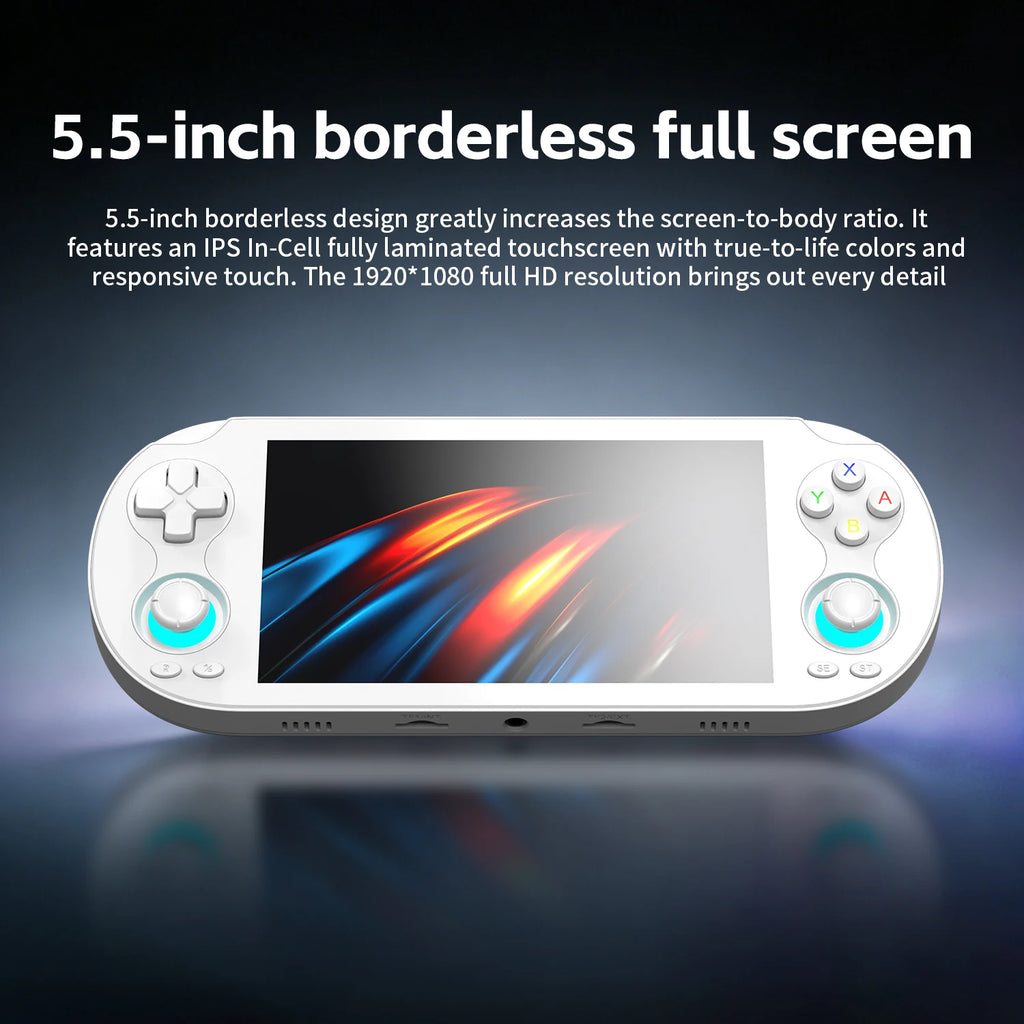 Consola de juegos portátil ANBERNIC RGVITA PRO, pantalla táctil INCELL de 5,5", salida DP, sistema dual Android 14 y Linux, joystick con efecto Hall, consola de juegos retro ANBERNIC