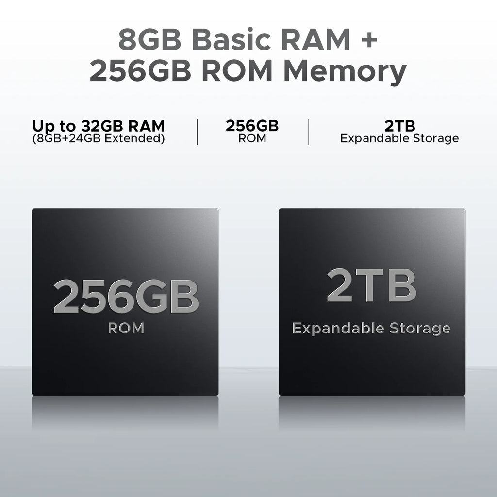 Versión global DOOGEE Note58 Pro Smartphones Android 15 32 GB RAM ROM batería 6250 mAh pantalla grande HD "Teléfono