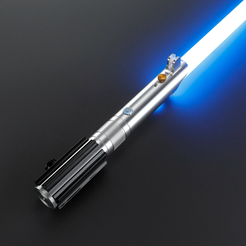 DamienSaber Anakin Lightsaber Force Heavy Dueling Light Saber Motion Control  Infinite Color Changing with 34 Sound Fonts