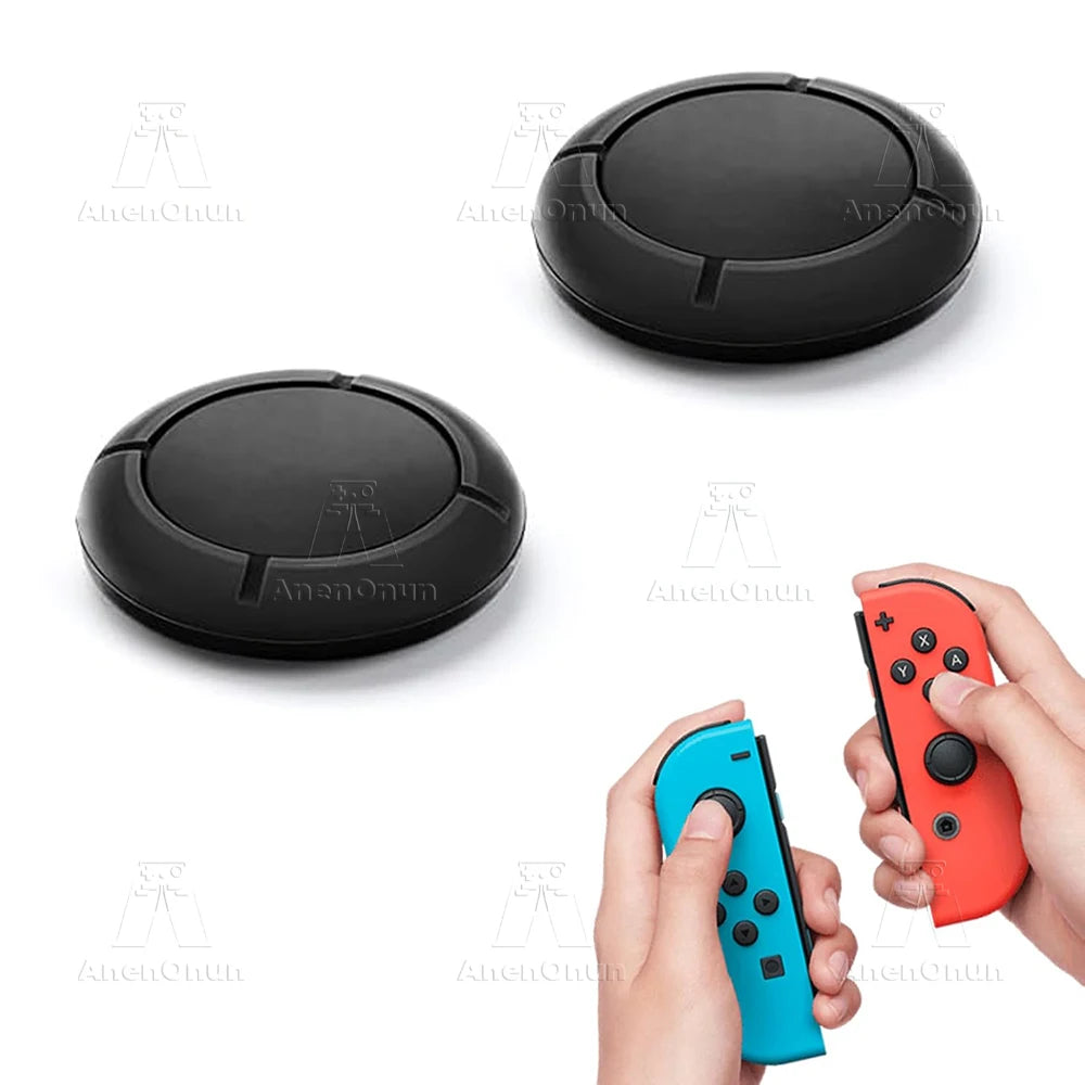 Funda de Repuesto para Joystick Joycon para Switch/Switch Lite/Switch OLED, Empuñadura Premium para el Pulgar, Cubierta Protectora de Silicona Antideslizante - Negro