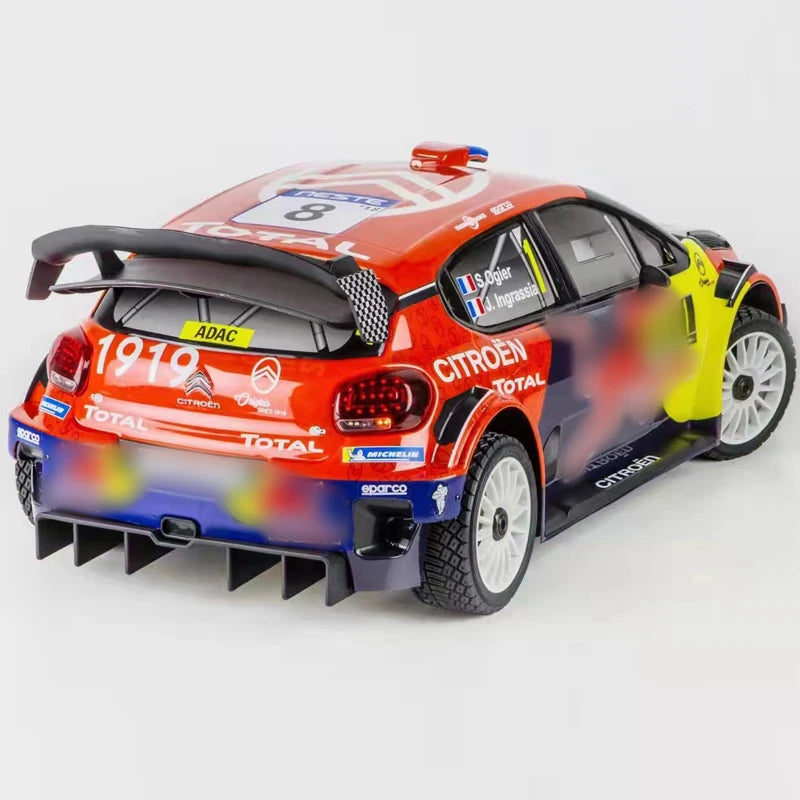 Km WRC C3 Thor-coche de Rally de simulación, Citroen con juego de luces, control remoto, modelo eléctrico, vehículo todoterreno, nuevo
