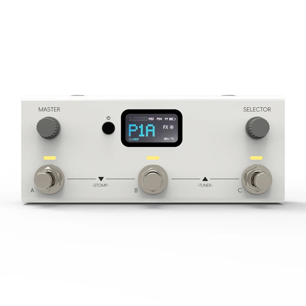 LIVTRA Procesador de Efectos para Guitarra y Bajo Eléctrico Todo en Uno: Práctica, Transcripción de Canciones, Programación de Batería, Grabación y IA