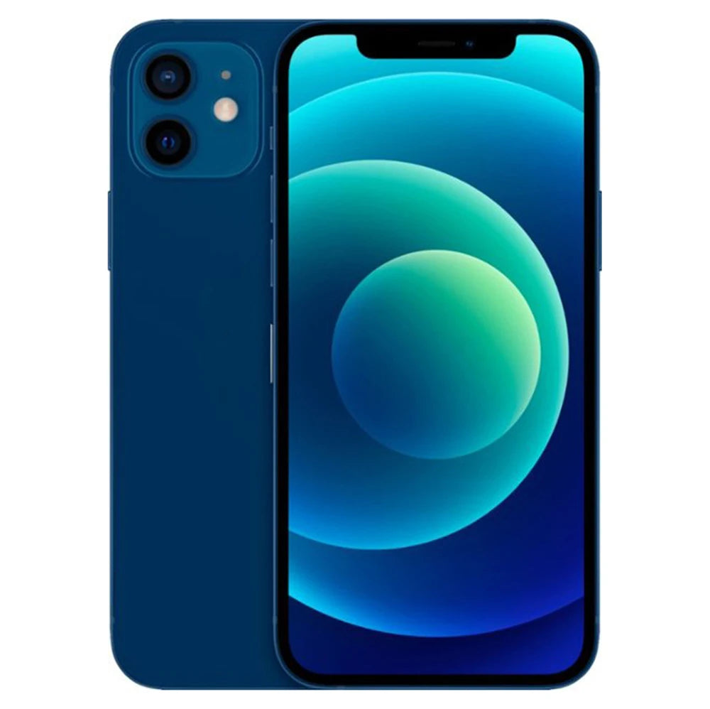 Teléfono reacondicionado Apple iPhone 12 128 GB/256 GB ROM Smartphone Face ID pantalla OLED de 6,1 pulgadas 4 GB RAM chip Bionic Dual SIM excelente estado