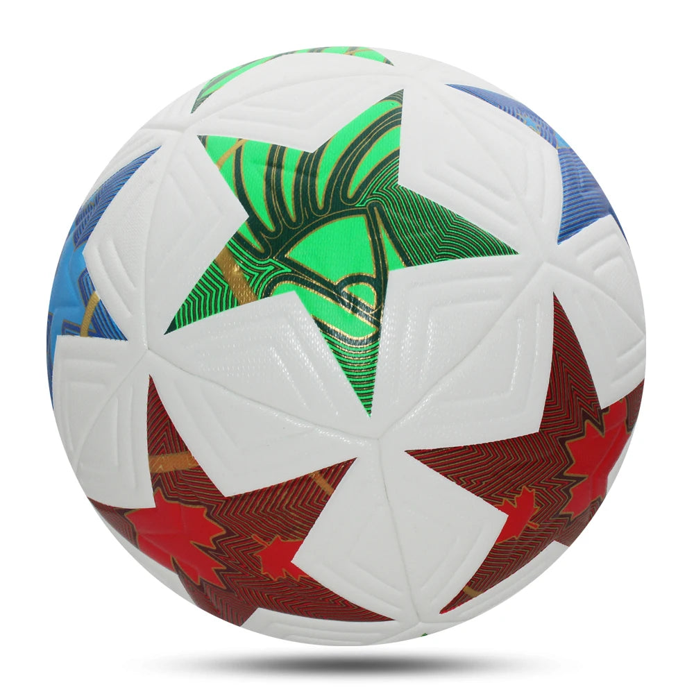 Nuevo balón de fútbol tamaño oficial 5 Material de PU hierba de alta calidad juego de partido de equipo al aire libre entrenamiento de fútbol fútbol sin costuras topu
