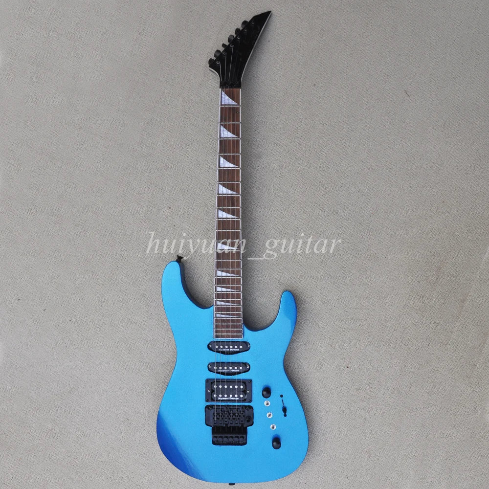Guitarra Eléctrica Flyoung de 6 Cuerdas Azul JK Floyd con Diapasón de Palisandro de 24 Trastes