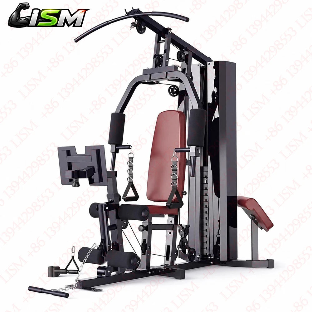 Equipo de Gimnasio Multifuncional para el Hogar de 148 LB, Sistema de Poleas con Cable para Entrenamiento de Cuerpo Completo, Máquina de Ejercicios de Fuerza y Fitness