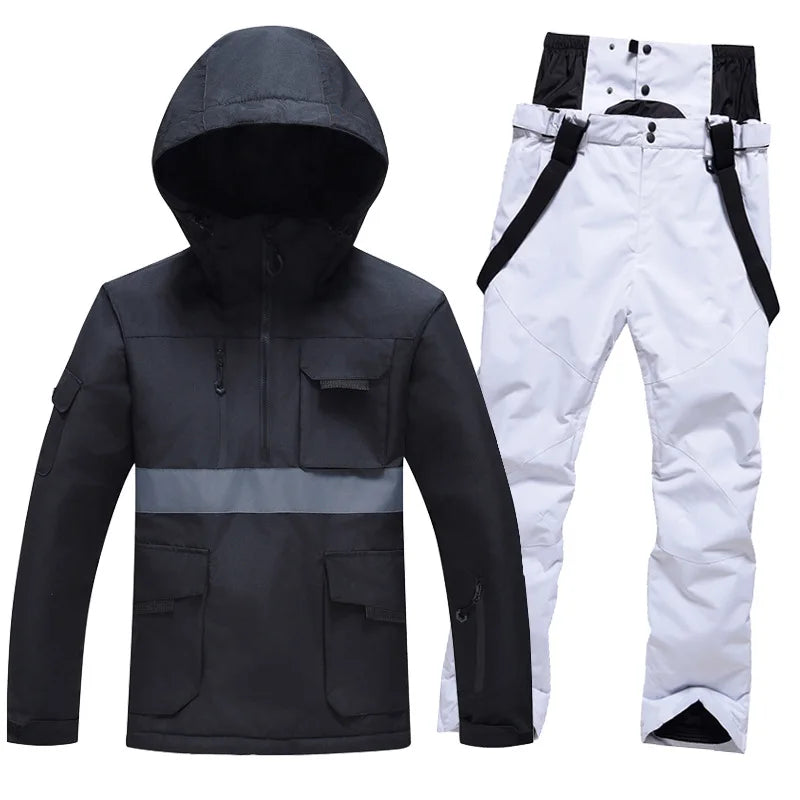 Traje de Esquí Profesional 2026, para Hombre y Mujer, Resistente al Viento y al Agua, para Tabla Individual y Doble