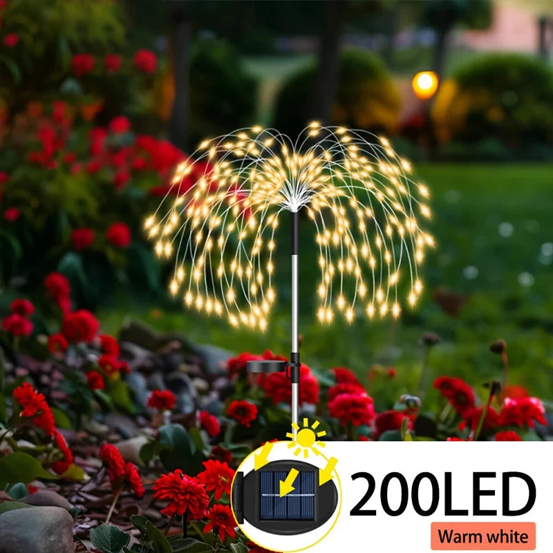 420LED Solar Landscape Lights Outdoor Waterproof Fairy Lights Decor for Outdoor Lawn Yard Balcony Path Solar Stake Lights