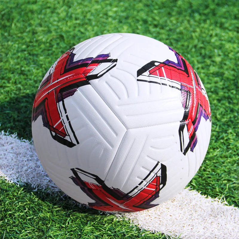 Balones de fútbol tamaño oficial 5 Material de PU entrenamiento de partido sin costuras equipo de portería de fútbol entrenamiento funcional profesional al aire libre