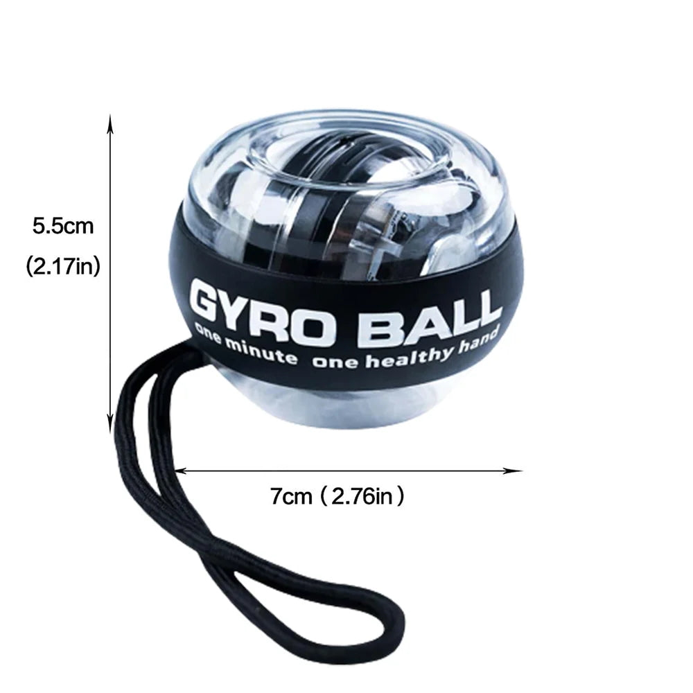 Pelota de entrenamiento para la muñeca con giroscopio, ejercitador de fuerza para la muñeca, giroscopio de autoactivación, ejercitador de antebrazo, pelota de giroscopio para fortalecer los músculos.