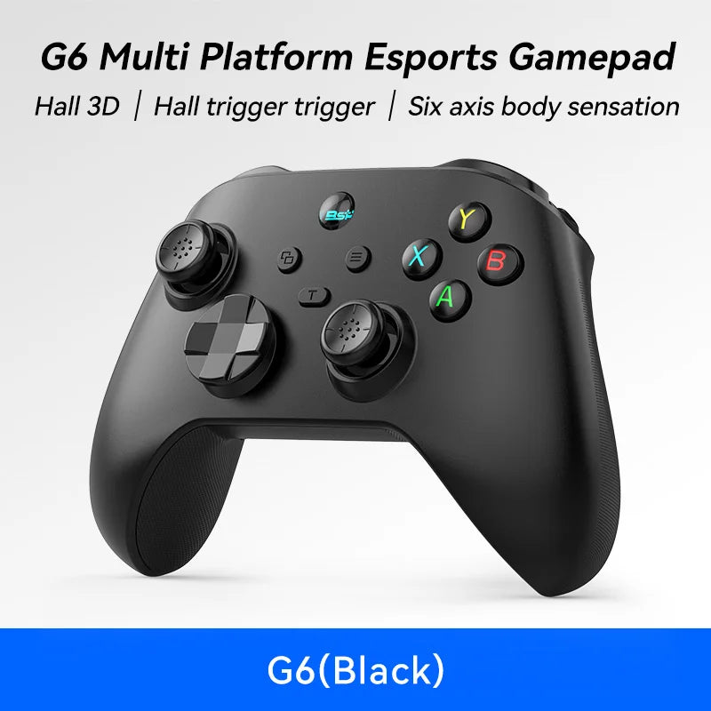 Controlador de Juegos Móvil Inalámbrico G6 con Gatillos y Joystick Hall, Compatible con Switch/PC/Android/iOS