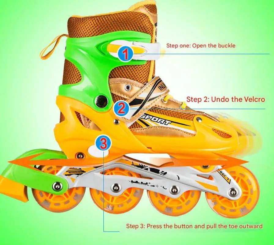 Zapatos de patín en línea parpadeantes para niños y niñas, patines de 4 ruedas para mujeres y hombres, zapatillas de patinaje al aire libre, tamaño ajustable 26-42