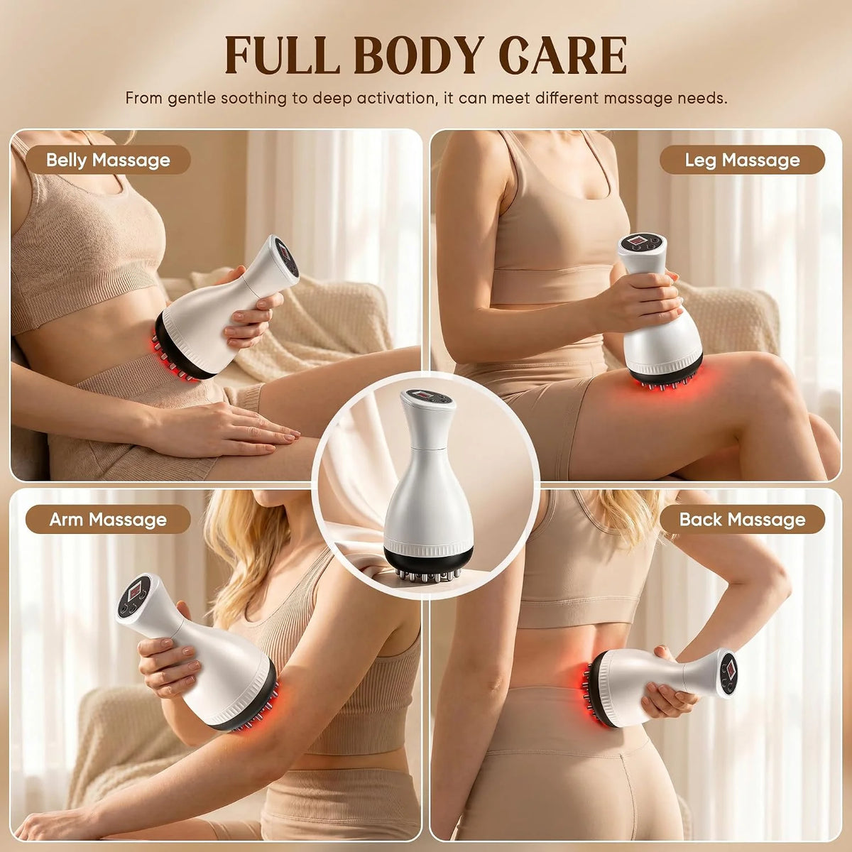 Cepillo Eléctrico Meridian para Masaje Gua Sha, Drenaje Linfático, Anticelulitis, Herramienta de Masaje, Máquina Moldeadora Corporal para Piernas, Brazos y Abdomen