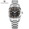 Reloj PAGANI DESIGN PD1793 2025, 38 mm, movimiento de cuarzo VH31, cristal de zafiro, acero inoxidable, resistente al agua 100 m, reloj casual