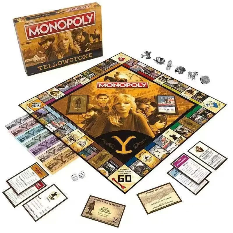 Juego de mesa de ajedrez Monopoly de Halloween, temática de personajes asesinos de películas de terror, regalos de colección para entusiastas del terror y fiestas familiares