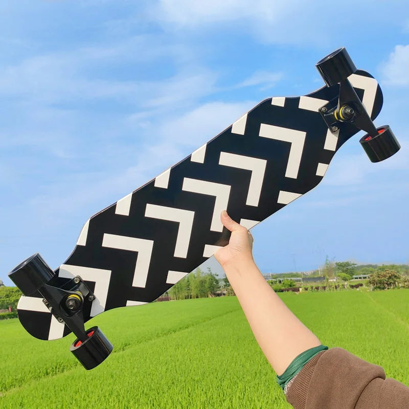 Patineta de Calle Profesional para Danza, Longboard, Tabla de Cruising, Apta para Hombres, Mujeres, Niños y Nuevos Conductores