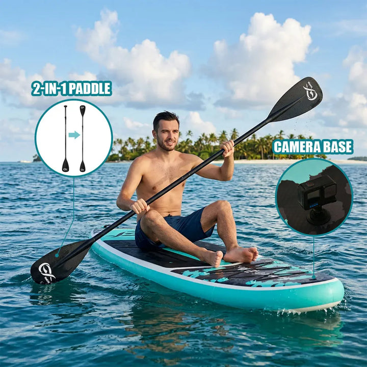 InnoExpo Tabla de Paddle Surf Inflable de 320-350 cm, Tabla de Surf, Tabla de SUP, Antideslizante, para Deportes Acuáticos, Tabla de Paddle Surf ISUP