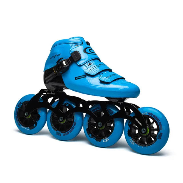 Patines en línea patines de velocidad originales ZICO zapatos de Skate de fibra de carbono patines de patinaje de carreras profesionales 4*90/100/110mm /3*125mm