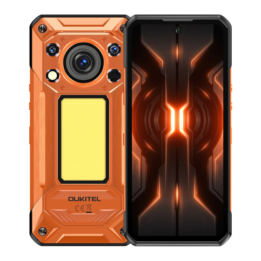 Smartphone Resistente 5G OUKITEL WP500, Pantalla FHD+ de 6,78 pulgadas, RAM 36GB (12GB +24GB) + Almacenamiento 1TB, Gran batería de 10000mAh, Linterna de camping ultrabrillante, Cámara principal 108MP, Android 16, Inte