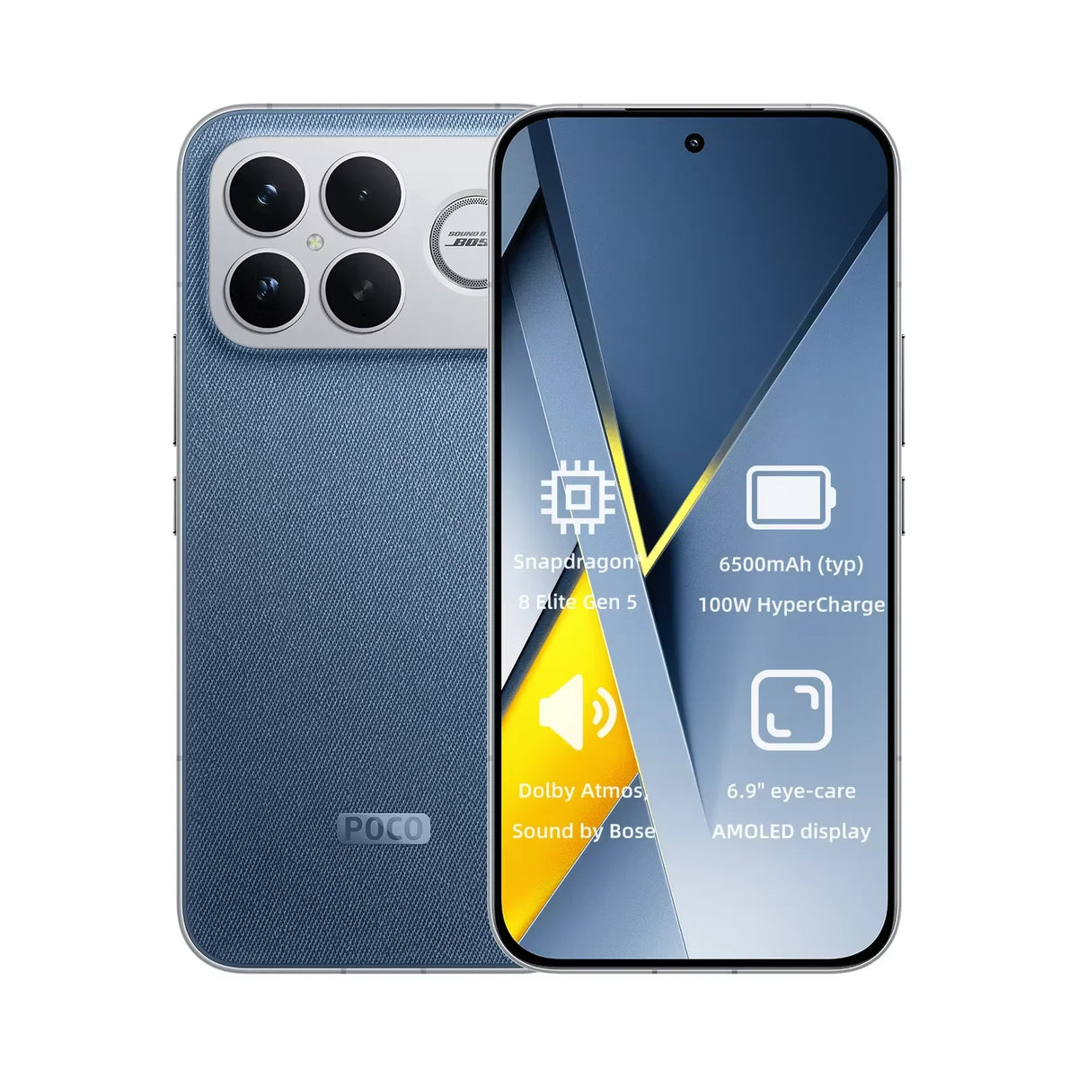 Versión Global Smartphone POCO F8 Ultra Snapdragon 8 Elite Gen 5 Pantalla AMOLED de 6.9" 120Hz Batería de 6500mAh 100W Teléfono POCO