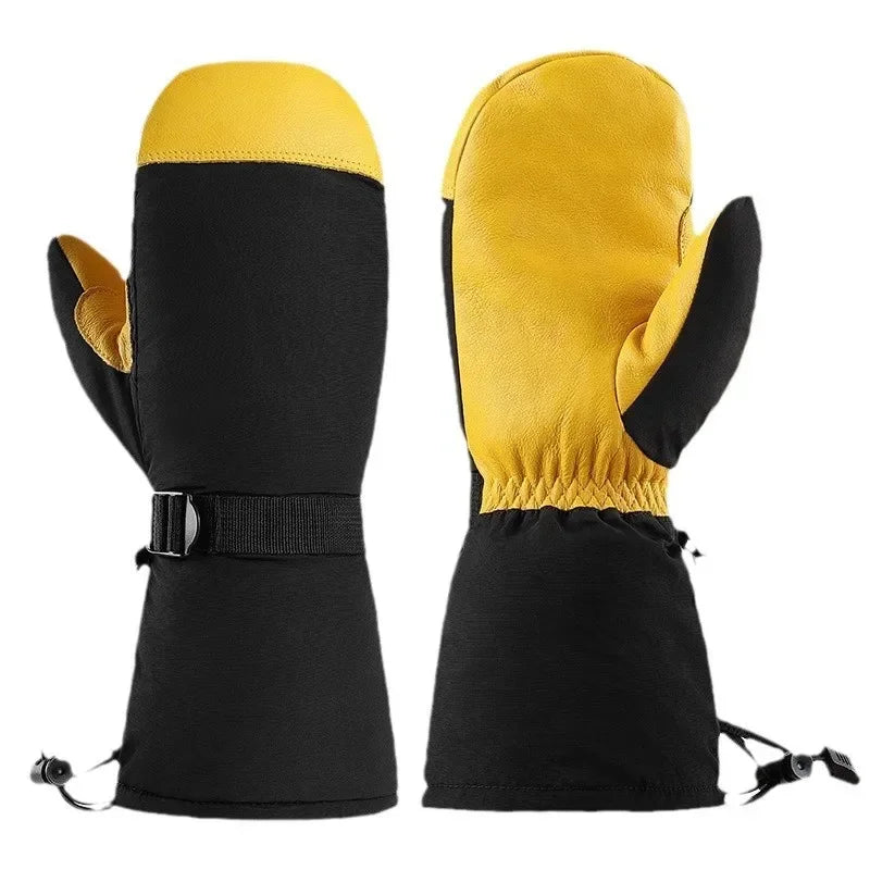 Guantes de esquí de invierno para hombre, populares, guantes de montaña, senderismo y snowboard para mujer, repelentes al agua, resistentes al viento y al desgaste, cálidos.