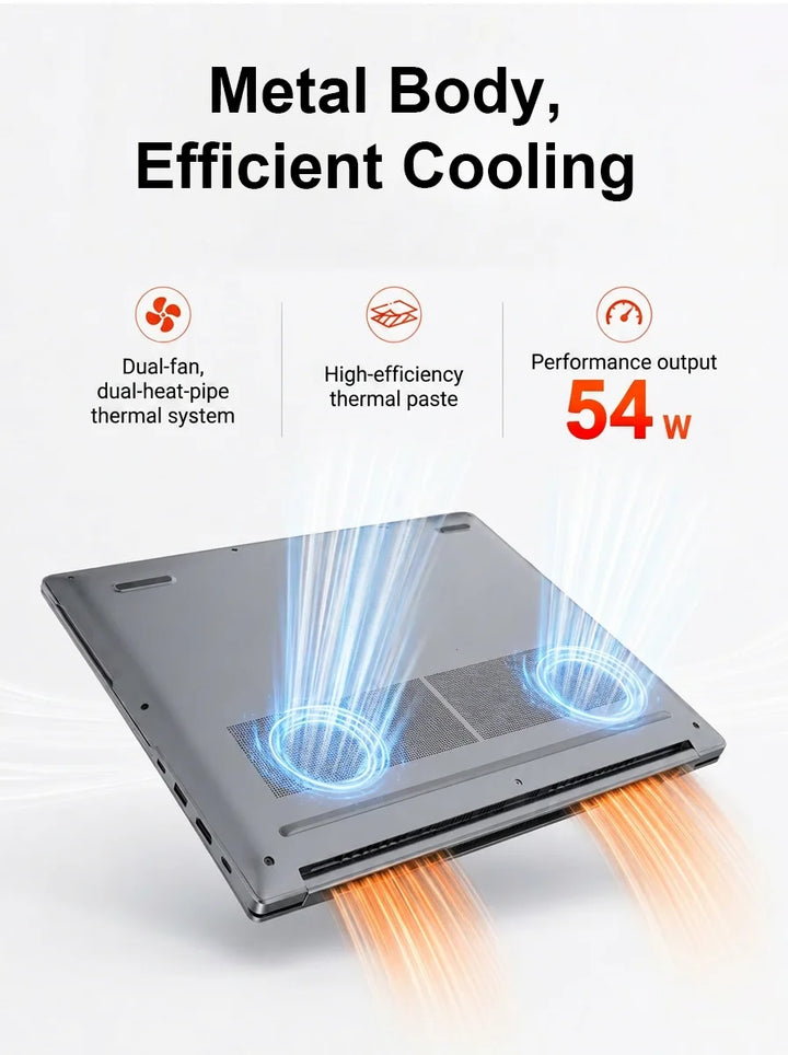 Firebat U6C, portátil para juegos de 16 pulgadas, AMD Ryzen7 H255, 8 núcleos/16 hilos, LPDDR5, 32 GB de RAM, M.2 PCIe4.0, SSD de 1 TB, teclado con distribución en inglés, WiFi6, BT5.2, pantalla de 16 pulgadas, 2K, 120 Hz,
