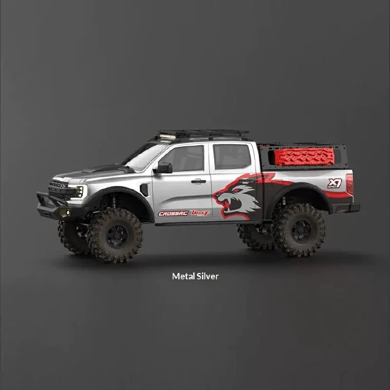 Coche RC EMO X7 Big Wild Wolf XL4 Big Wild Bear 1/8, simulación de vehículo todoterreno eléctrico con control remoto de doble velocidad.