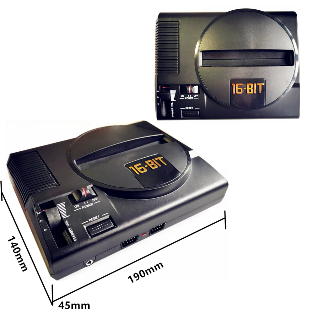 Consola Retro Mini Mega Drive Clonada con Salida HD, Basada en Hardware, Compatible con Tarjetas Micro TF y Cartuchos Originales de Sega (sin juegos)