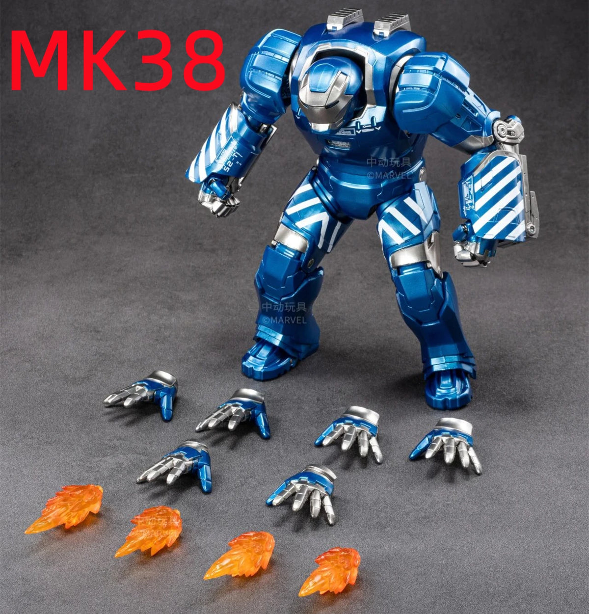 ZD Toys Iron Man figura de acción Mark 35 pargo rojo Iron Man MK 24 MK 22 MK 47 Tony Stark Ironman figura acción coleccionar juguete para regalo